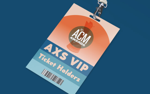 VIP credentials on lanyard ACM Awards